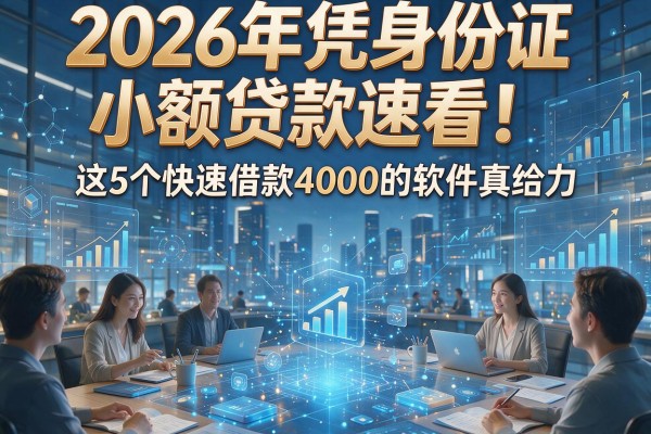 2026年凭身份证小额贷款速看!这5个快速借款4000的软件真给力