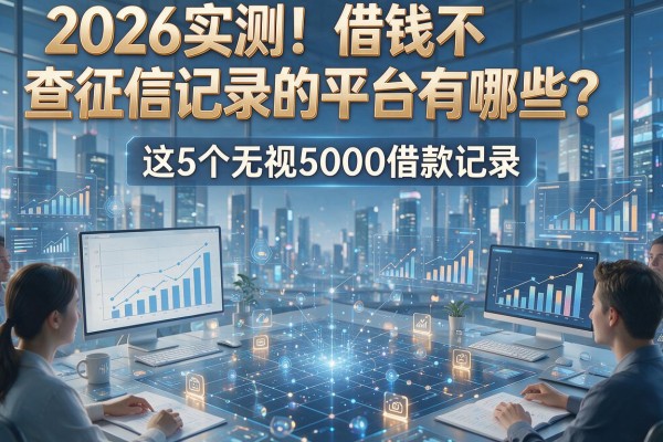 2026实测！借钱不查征信记录的平台有哪些？这5个无视5000借款记录