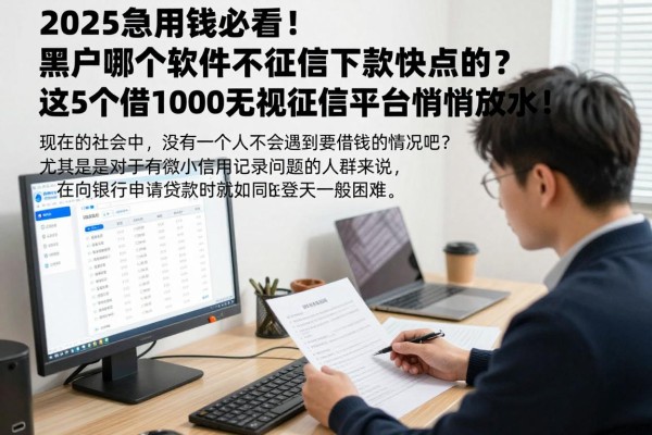 2025急用钱必看!黑户哪个软件不看征信下款快点的?这5个借1000无视征信平台悄悄放水!