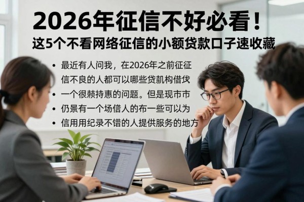 2026年征信不好必看！这5个不看网络征信的小额贷款口子速收藏