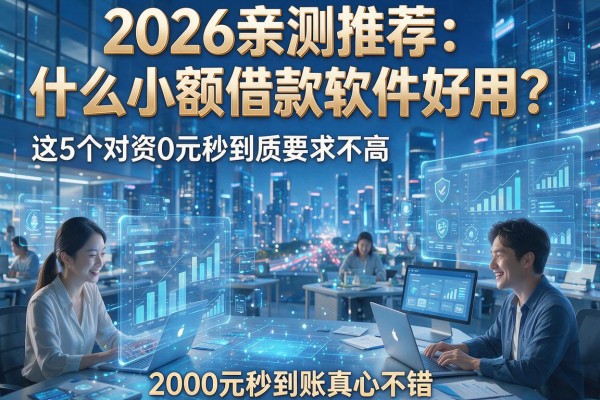 2026亲测推荐:什么小额借款软件好用?这5个对资质要求不高,2000元秒到账真心不错!