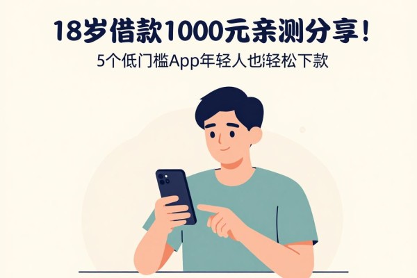 18岁借款1000元亲测分享！这5个低门槛App年轻人也能轻松下款