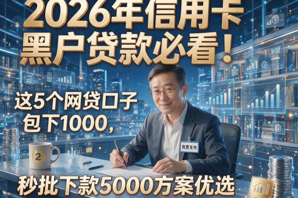 2026年信用卡黑户贷款必看!这5个网贷口子包下1000,秒批下款5000方案优选