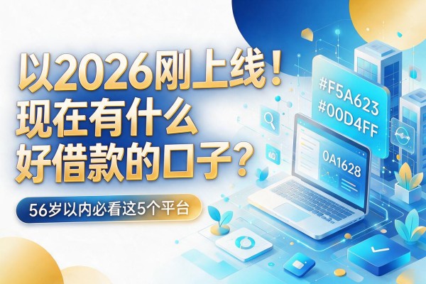 2026刚上线！现在有什么好借款的口子？56岁以内必看这5个平台