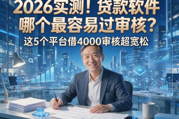 2026实测！贷款软件哪个最容易过审核？这5个平台借4000审核超宽松