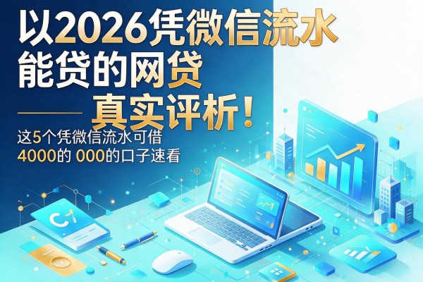 2026凭微信流水能贷的网贷真实评析!这5个凭微信流水可借4000的口子速看