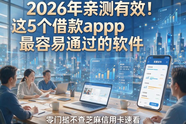2026年亲测有效!这5个借款app最容易通过的软件,零门槛不查芝麻信用卡速看