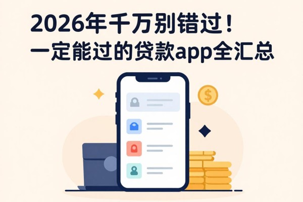 2026年千万别错过！一定能过的贷款app全汇总，急用钱速看