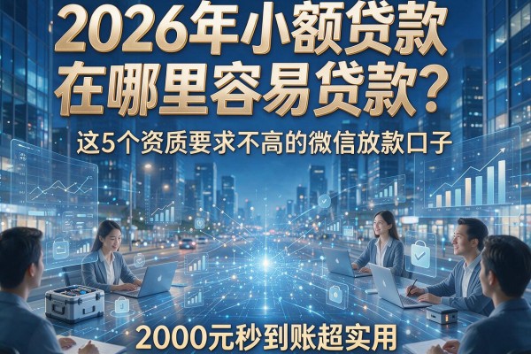 2026年小额贷款在哪里容易贷款？这5个资质要求不高的微信放款口子，2000元秒到账超实用！