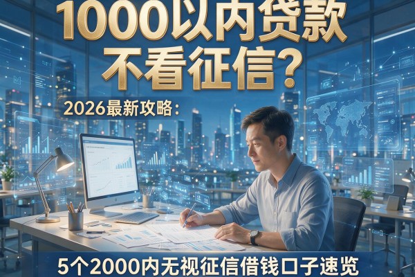 1000以内贷款不看征信?2026最新攻略:5个2000内无视征信借钱口子速览