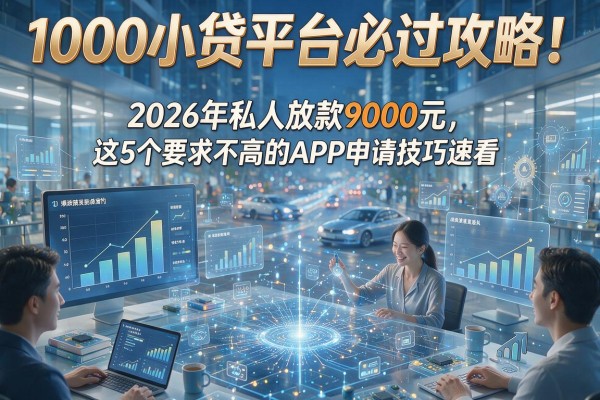 1000小贷平台必过攻略!2026年私人放款9000元,这5个要求不高的APP申请技巧速看