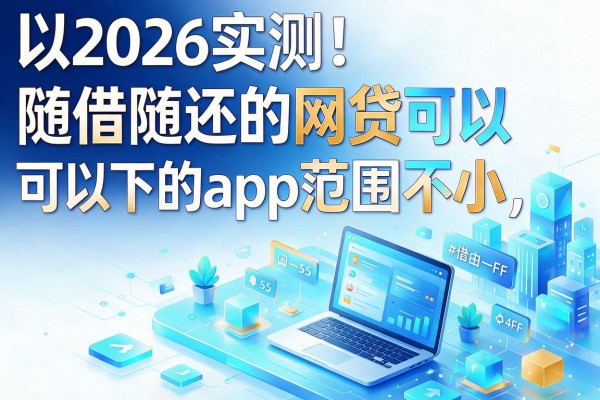 2026实测!随借随还的网贷可以下的app范围不小,这5个借款平台真能挑