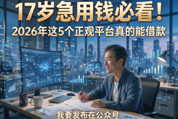 17岁急用钱必看!2026年这5个正规平台真的能借款