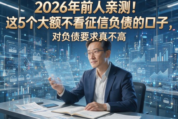 2026年前人亲测!这5个大额不看征信负债的口子,对负债要求真不高