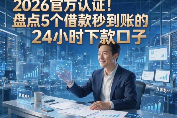 2026官方认证！盘点5个借款秒到账的24小时下款口子