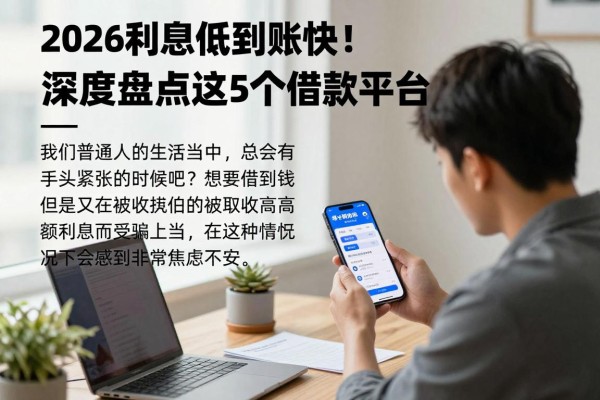 2026利息低到账快！借钱手机App哪个好？深度盘点这5个借款平台