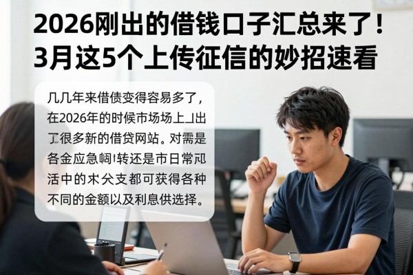 2026刚出的借钱口子汇总来了!3月这5个上传征信的妙招速看