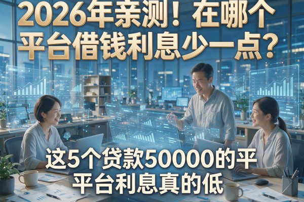 2026年亲测!在哪个平台借钱利息少一点?这5个贷款50000的平台利息真的低