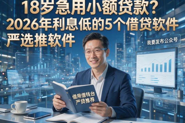 18岁急用小额贷款？2026年利息低的5个借贷软件严选推荐