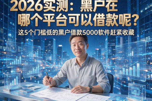 2026实测:黑户在哪个平台可以借款呢?这5个门槛低的黑户借款5000软件赶紧收藏