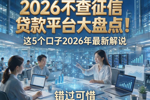 2026不查征信贷款平台大盘点!这5个口子2026年最新解说,错过可惜!