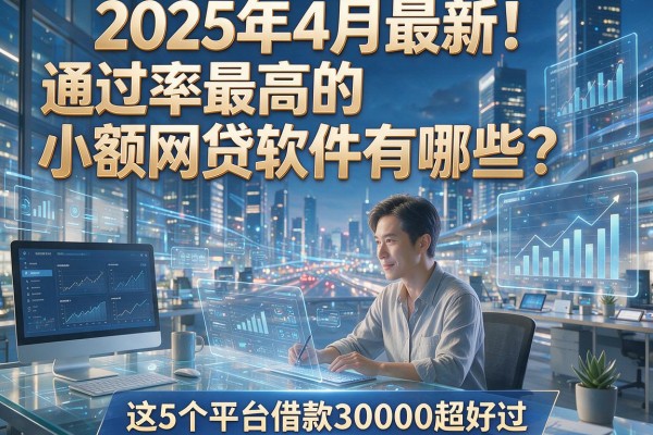 2025年4月最新!通过率最高的小额网贷软件有哪些?这5个平台借款30000超好过!