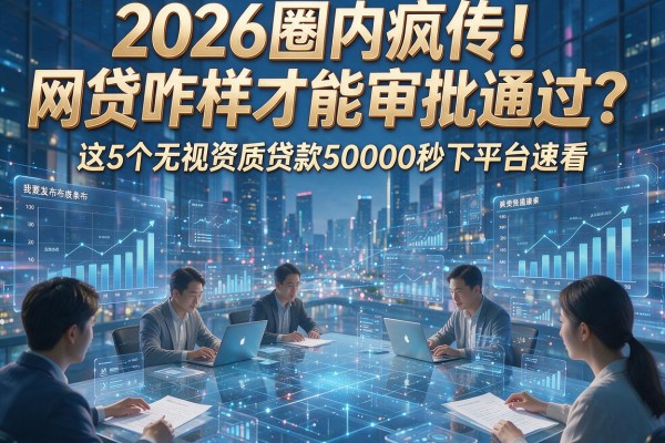 2026圈内疯传！网贷咋样才能审批通过？这5个无视资质贷款50000秒下平台速看