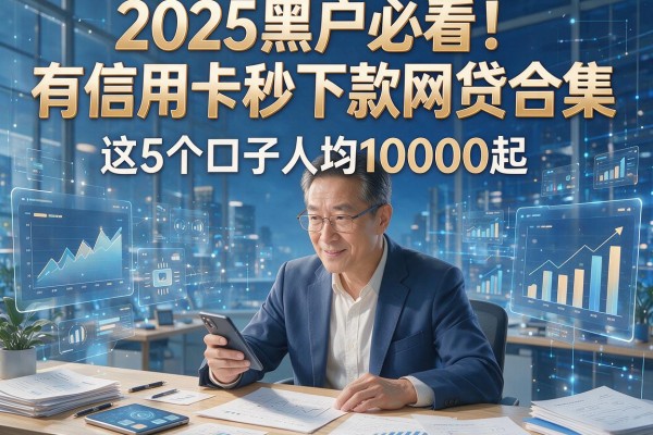 2025黑户必看！有信用卡秒下款网贷合集，这5个口子人均10000起！