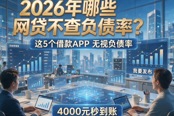 2026年哪些网贷不查负债率?这5个借款APP无视负债率,4000元秒到账!