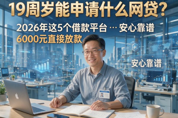 19周岁能申请什么网贷？2026年这5个借款平台6000元直接放款，安心靠谱！