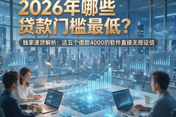 2026年哪些贷款门槛最低？独家速贷解析：这五个借款4000的软件直接无视征信！