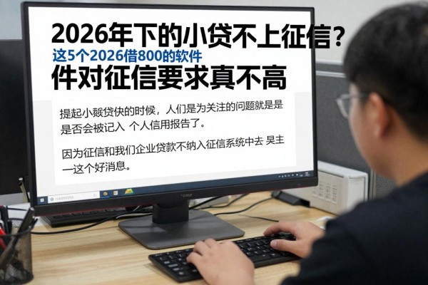 2026年下的小贷不上征信?这5个2026借8000的软件对征信要求真不高