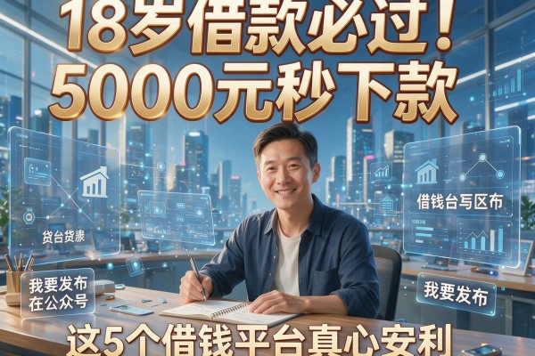 18岁借款必过!5000元秒下款,这5个借钱平台真心安利