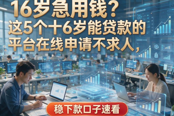 16岁急用钱?这5个十6岁能贷款的平台在线申请不求人,稳下款口子速看