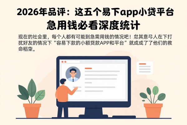 2026年品评:这五个容易下款的app小贷平台,急用钱必看深度统计!