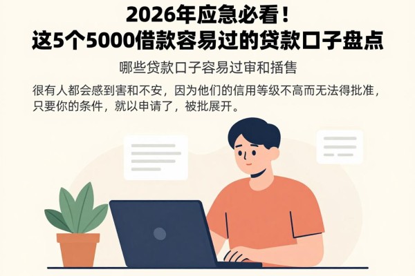2026年应急必看！这5个5000借款容易过的贷款口子盘点，哪些贷款口子容易过审速来了解