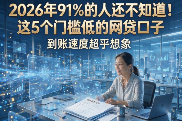 2026年91%的人还不知道！这5个门槛低的网贷口子，到账速度超乎想象