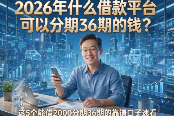 2026年什么借款平台可以分期36期的钱?这5个能借2000分期36期的靠谱口子速看