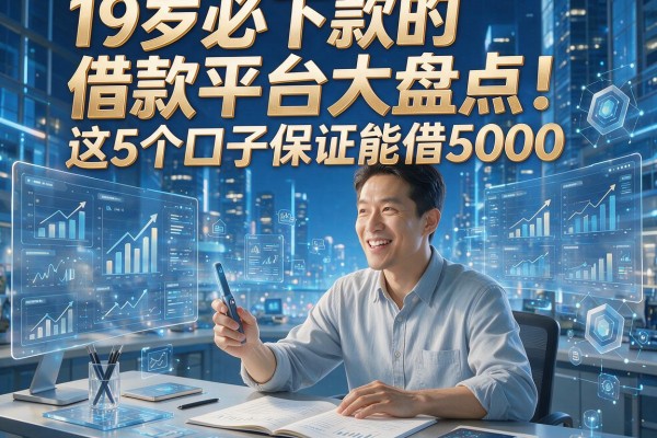 19岁必下款的借款平台大盘点!这5个口子保证能借5000