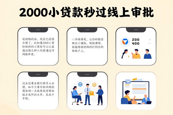 2000小额贷款秒过线上审批,这5个APP让你借款4000元也极速到账
