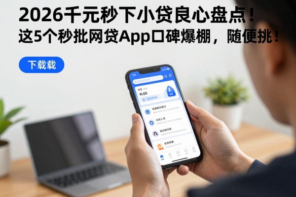 2026千元秒下小贷良心盘点！这5个秒批网贷App口碑爆棚，随便挑！
