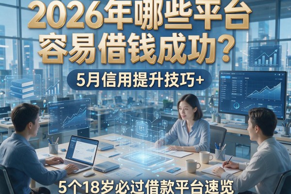 2026年哪些平台容易借钱成功?5月信用提升技巧+5个18岁必过借款平台速览