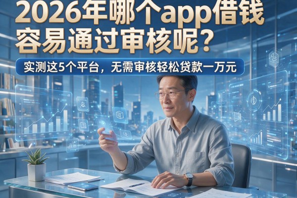 2026年哪个app借钱容易通过审核呢?实测这5个平台,无需审核轻松贷款一万元!