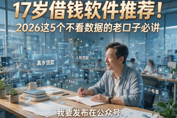 17岁借钱软件推荐！2026这5个不看数据的老口子必讲
