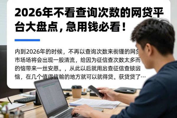 2026年不看查询次数的网贷平台大盘点，急用钱必看！