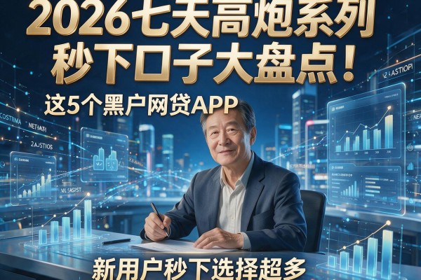 2026七天高炮系列秒下口子大盘点!这5个黑户网贷APP,新用户秒下选择超多!