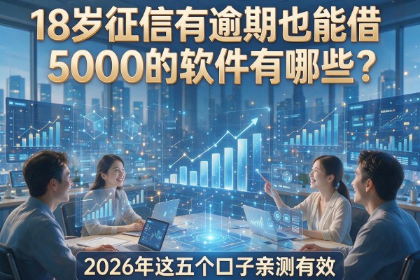 18岁征信有逾期也能借5000的软件有哪些?2026年这五个口子亲测有效!