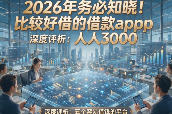 2026年务必知晓!比较好借的借款app人人3000,深度评析五个容易借钱的平台
