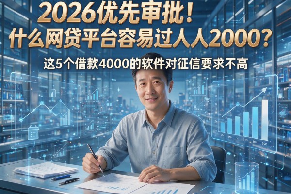2026优先审批！什么网贷平台容易过人人2000？这5个借款4000的软件对征信要求不高