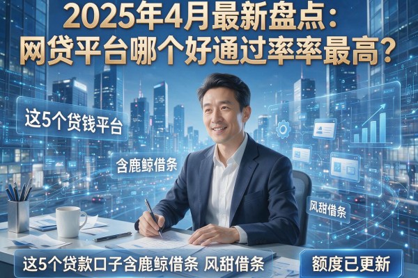 2025年4月最新盘点:网贷平台哪个好通过率最高?这5个贷款口子含鹿鲸借条、风甜借条,额度已更新!